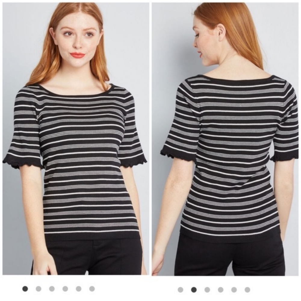 MODCLOTH | and some ruffle knit top